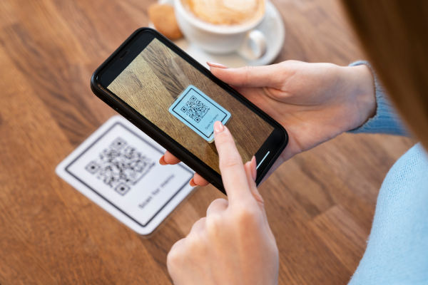 scan de qr code avec cadre