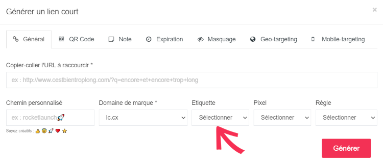 tuto créer un lien court lc.cx 4